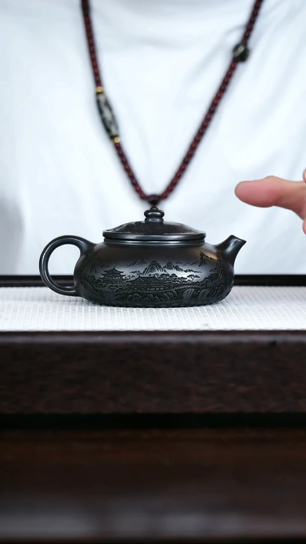 石黄寒江满刻山水