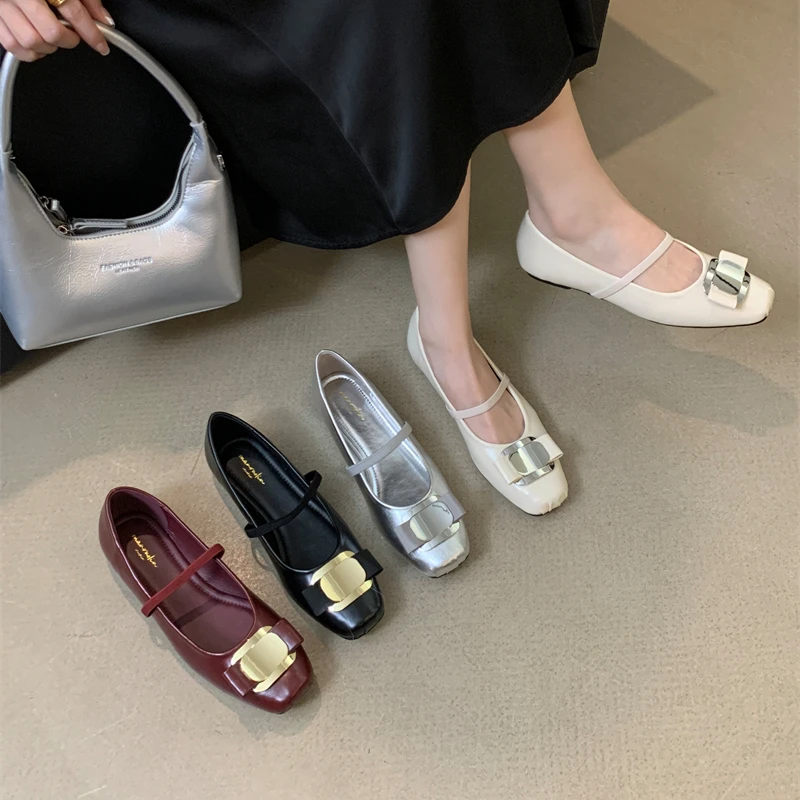 法式复古浅口单鞋女新款仙女风气质晚晚玛丽珍鞋G710