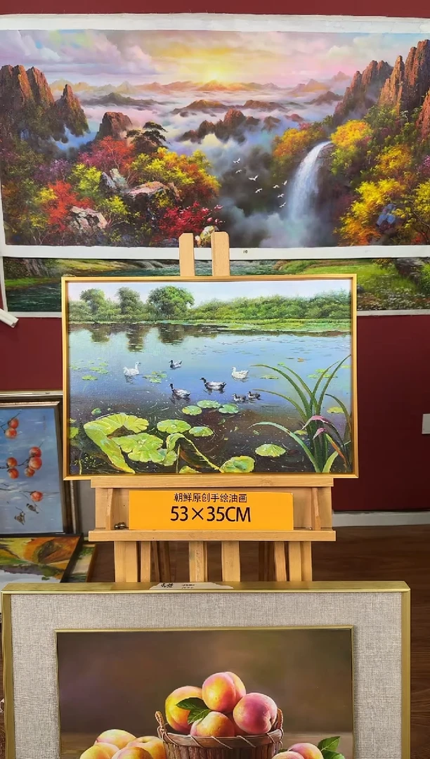 油画【48号】约53*35cm丨朝鲜原创纯手绘孤品油画丨顺丰包邮