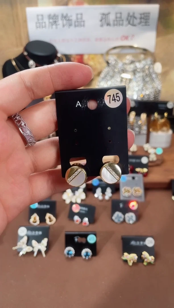 合金925银锆石豆745