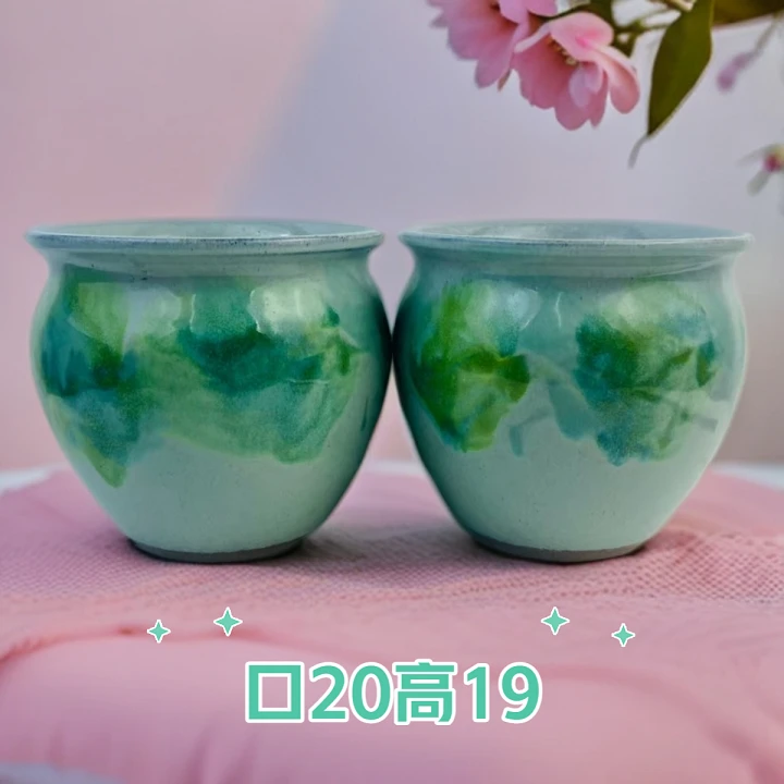 2022工匠泼墨花群生老桩法师兰花蝴蝶兰三角梅垂丝茉莉粗陶盆