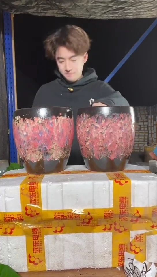 紫砂花盆宜兴紫砂粗陶花盆18*20