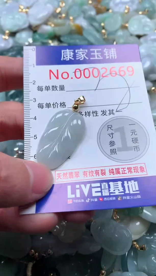 【闪购商品】翡翠吊坠(不含链)未镶嵌2669