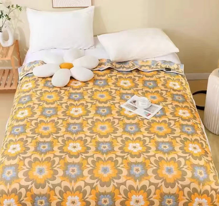 [A暖总专属]高端A类八层纱毛巾沙发盖毯