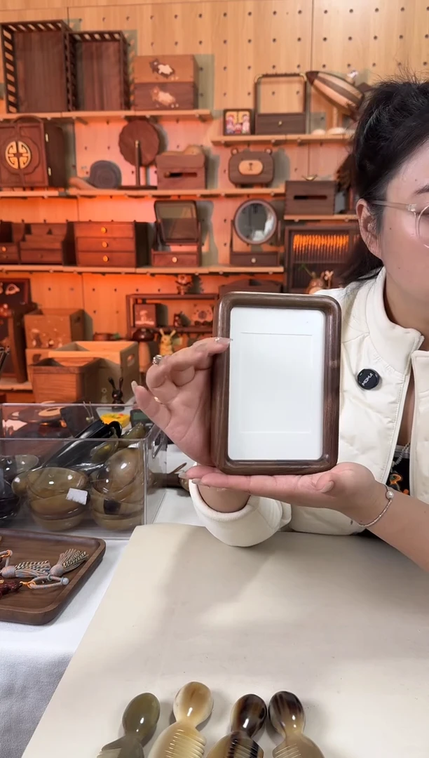 木6寸黑胡桃实木相框