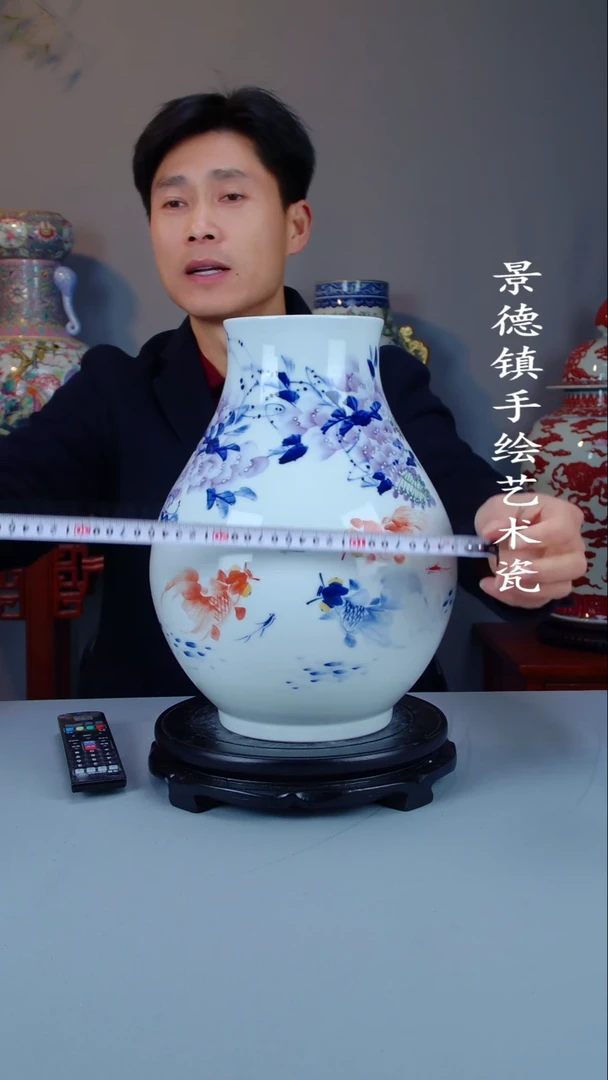 摆件陶瓷景德镇手工手绘陶瓷摆件35