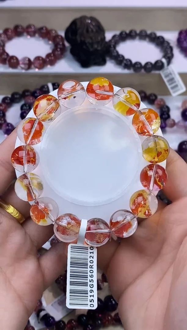 【闪购商品】水晶手链未镶嵌锦鲤胶花单圈13m+