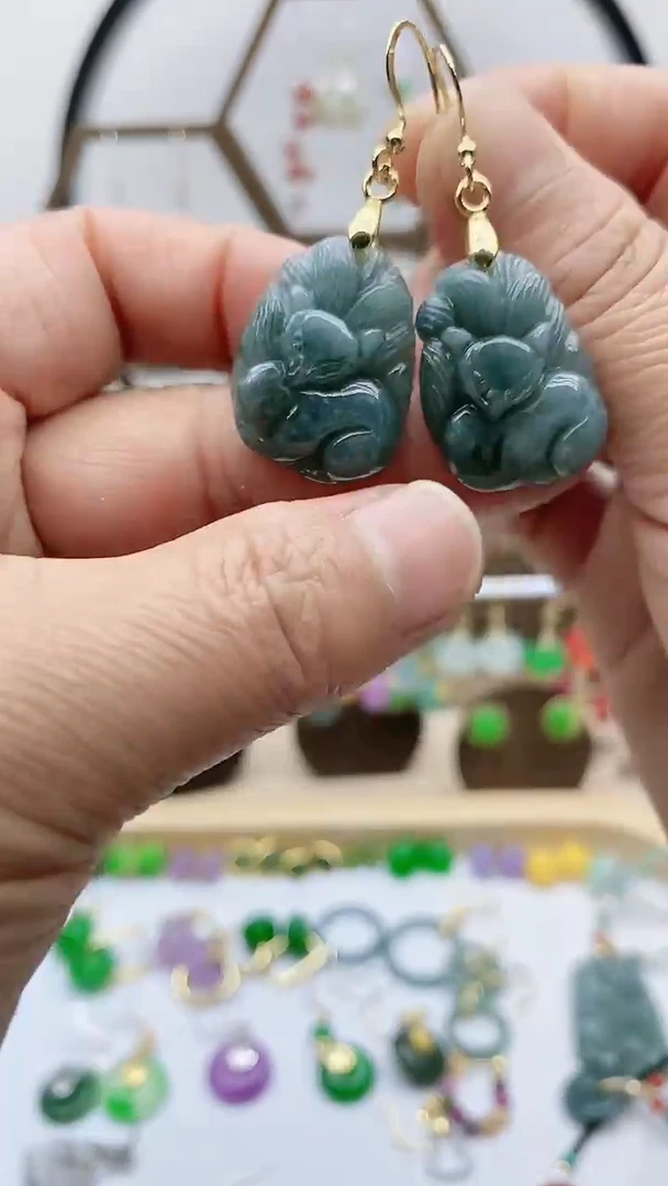 未镶嵌翡翠耳饰翡翠13