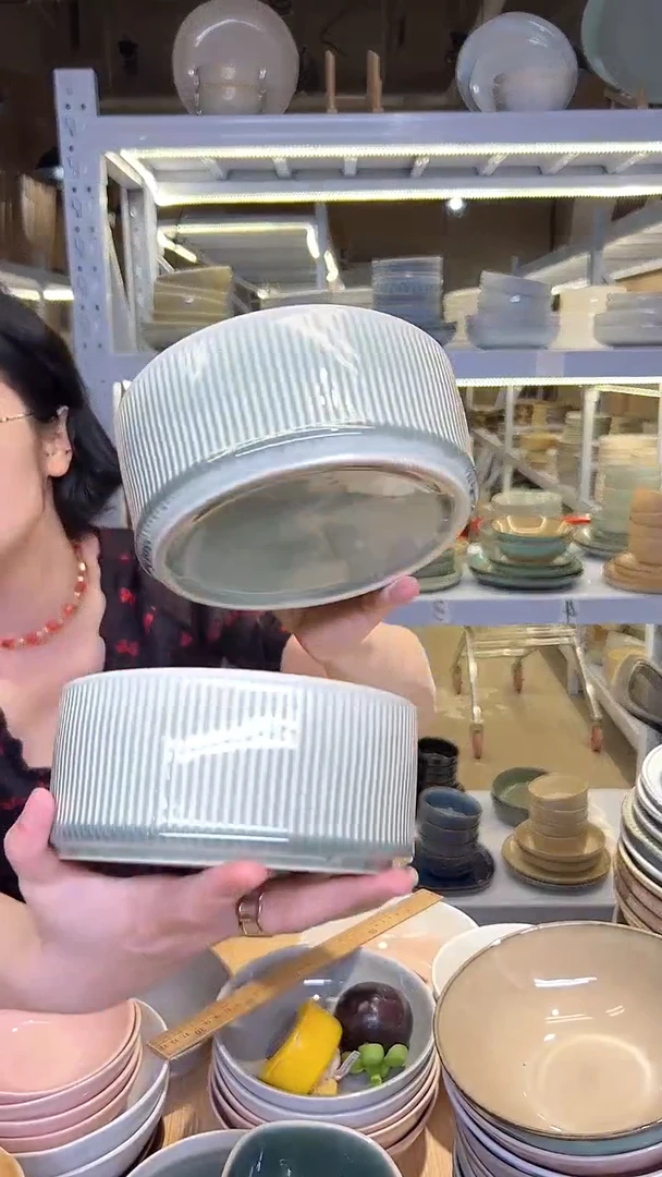 瓷146外贸尾货高温釉下彩陶瓷餐具默认微瑕