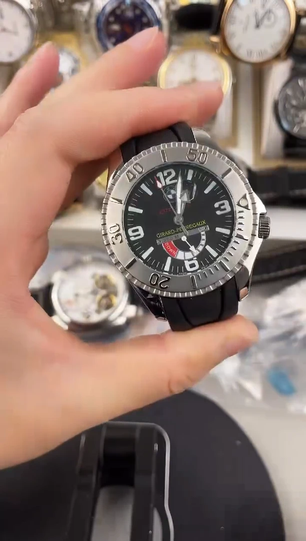 石英机芯锻造碳钢黑带银圈bm