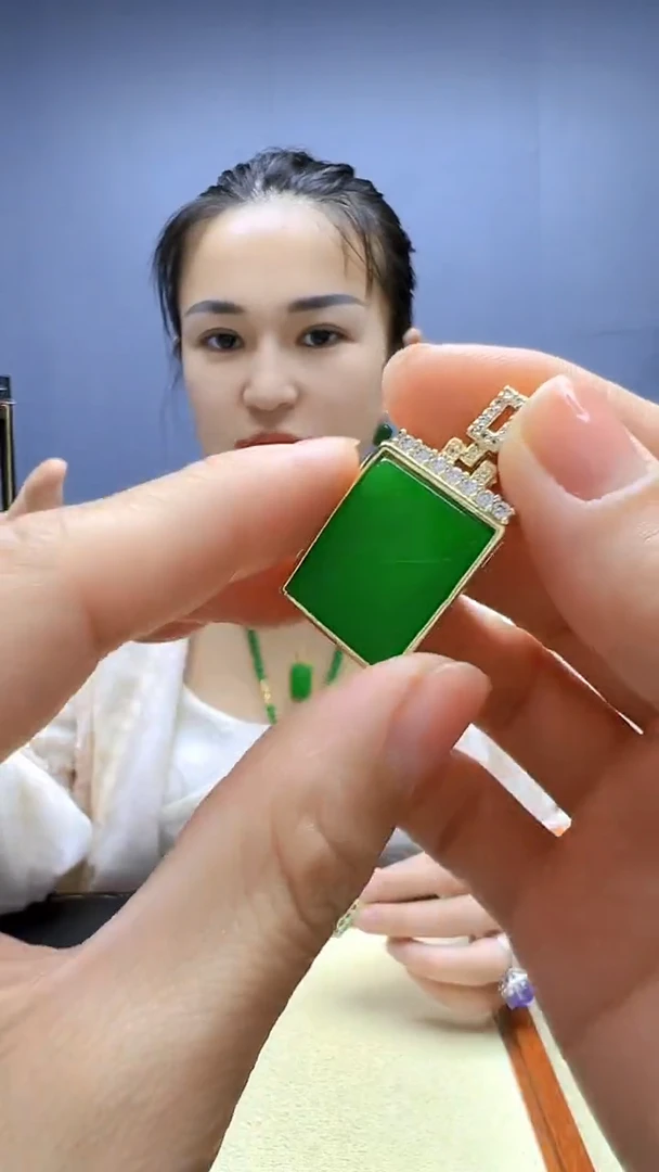 颈饰14K金镶嵌翡翠随昔diy颈饰