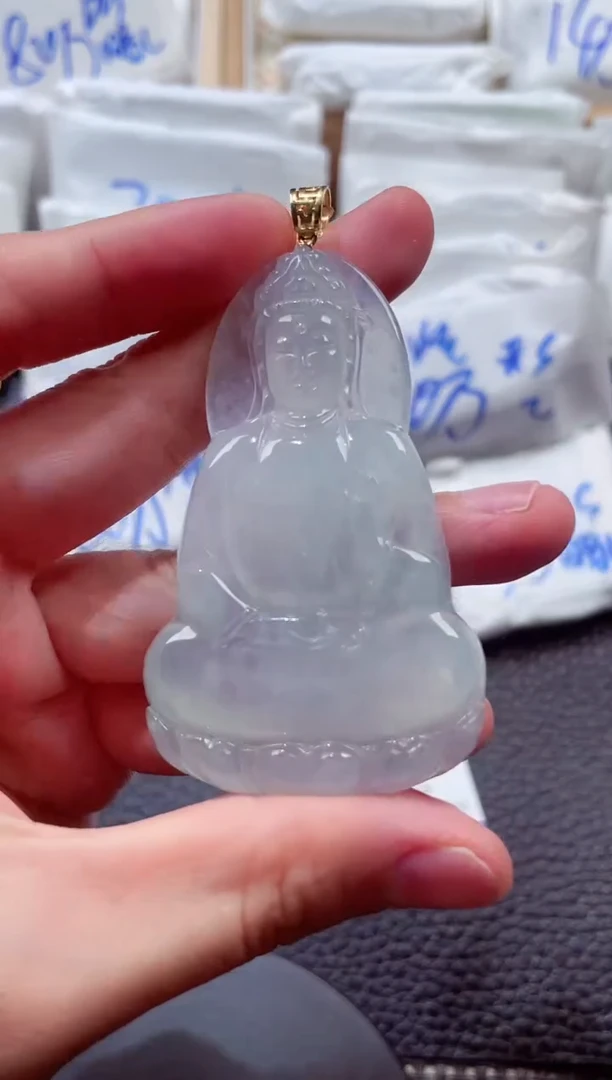 颈饰18K金镶嵌翡翠00008095