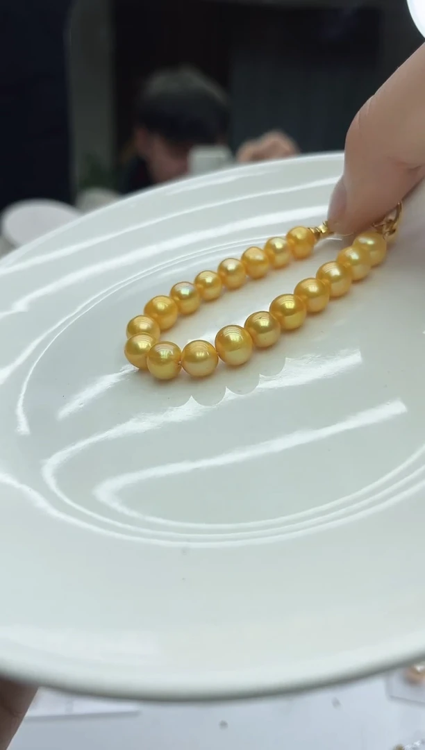 未镶嵌手链淡水珍珠黄色系手链（多样性发一）