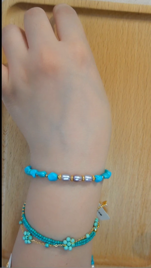 未镶嵌绿松石手串发货一件