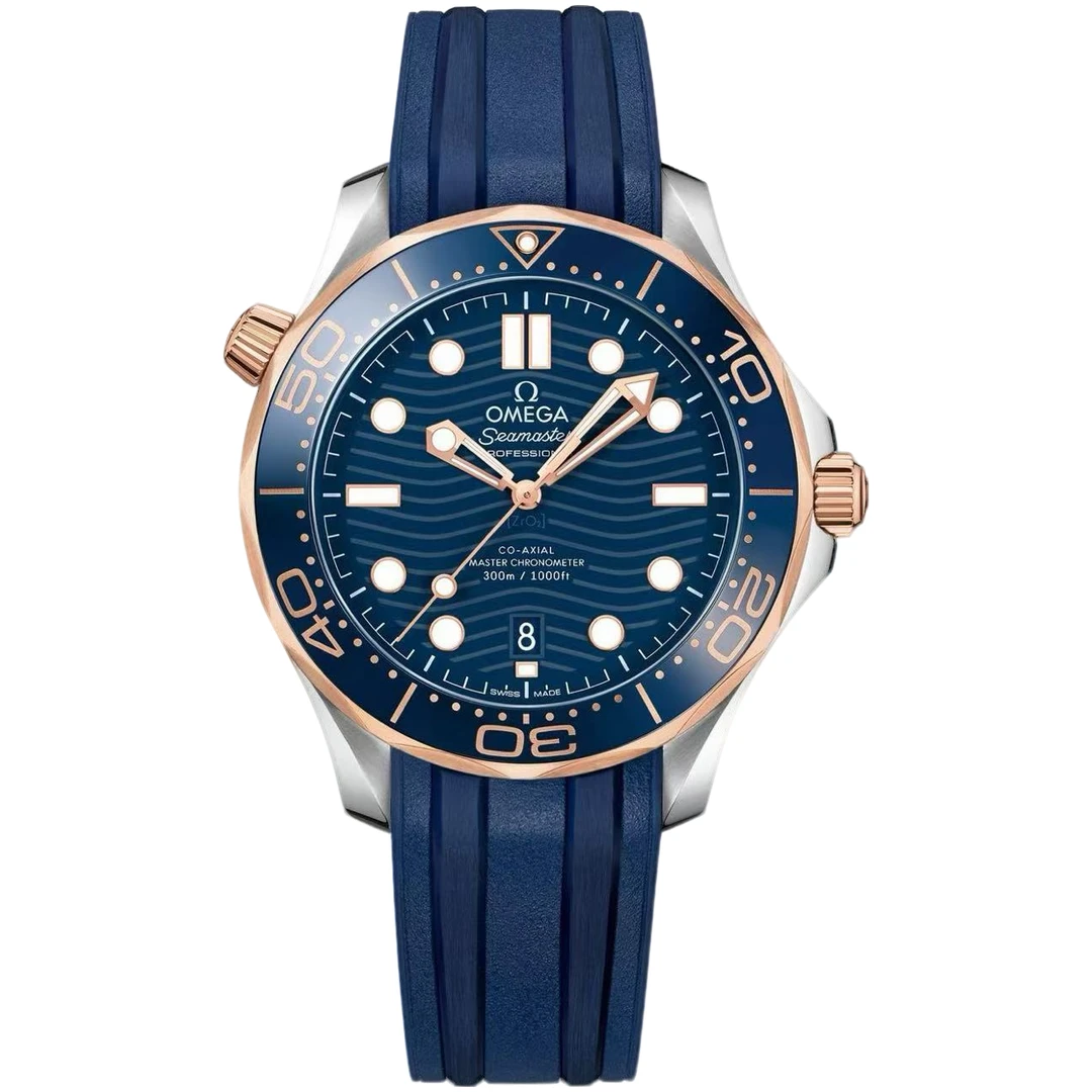99新 Omega/欧米茄 海马300/玫瑰金/表径42mm/单表