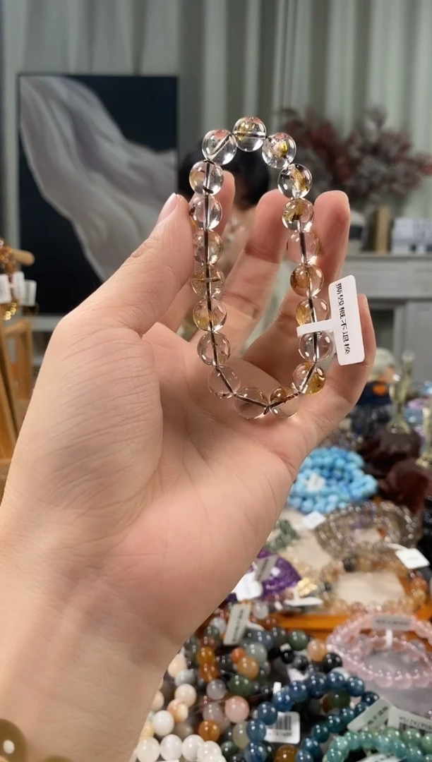 未镶嵌手链水晶易****花闪灵