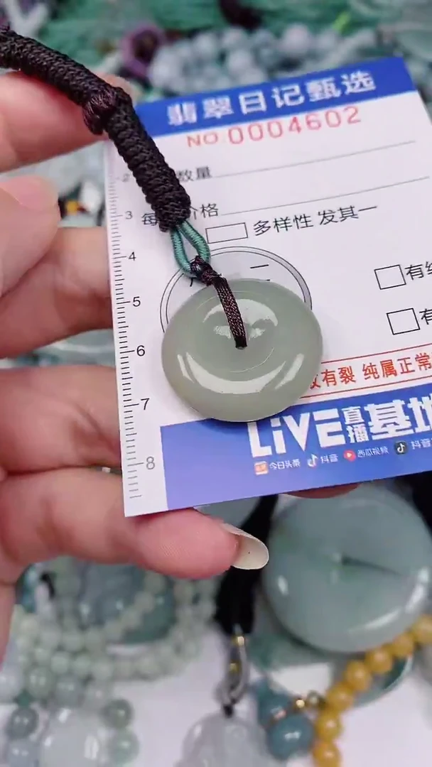 翡翠未镶嵌颈饰00004602