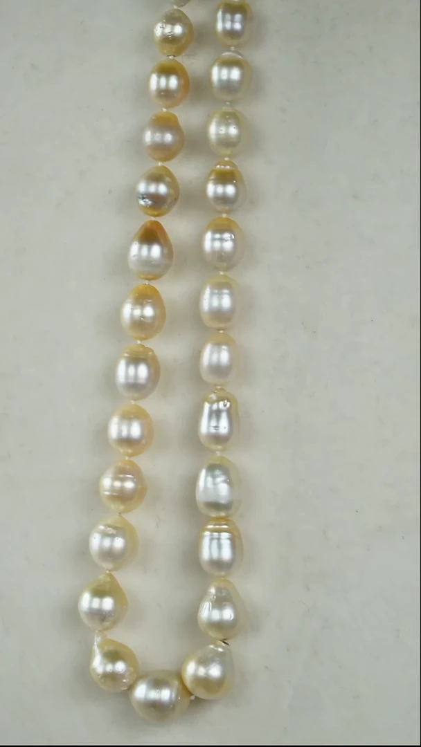 【闪购商品】海水珍珠颈饰银S925镶嵌9-13mm