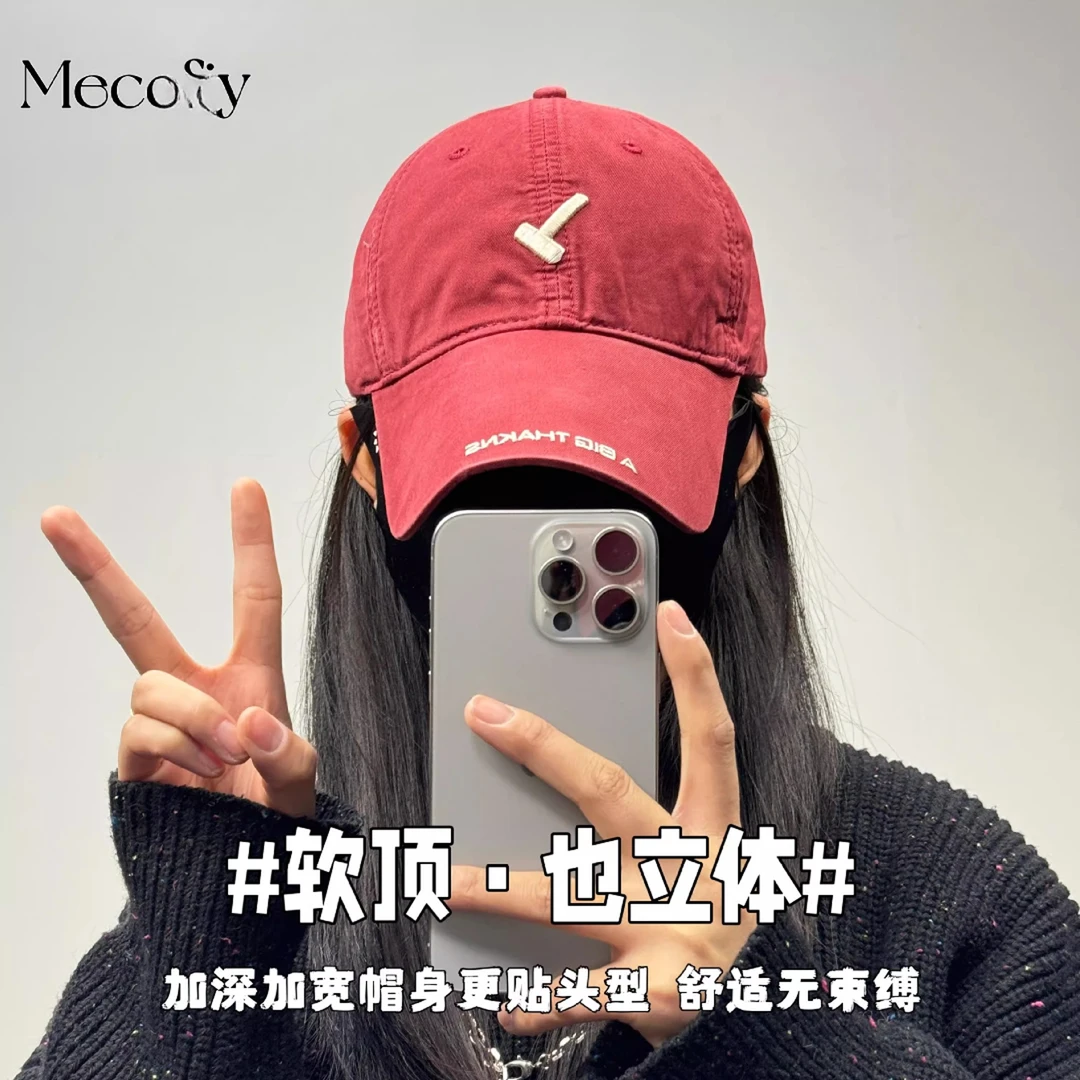 百搭棒球帽女显脸小春季新款休闲宽檐大头围遮阳鸭舌帽男韩版休闲