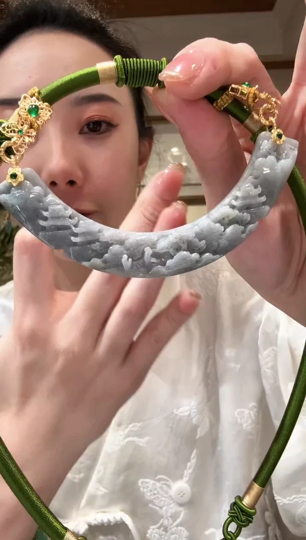 【闪购商品】翡翠颈饰未镶嵌国风
