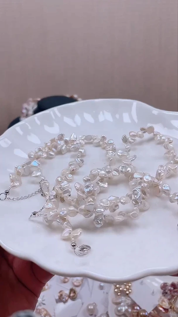 未镶嵌项链淡水珍珠【纯恬饰品】（多样性发货发一）