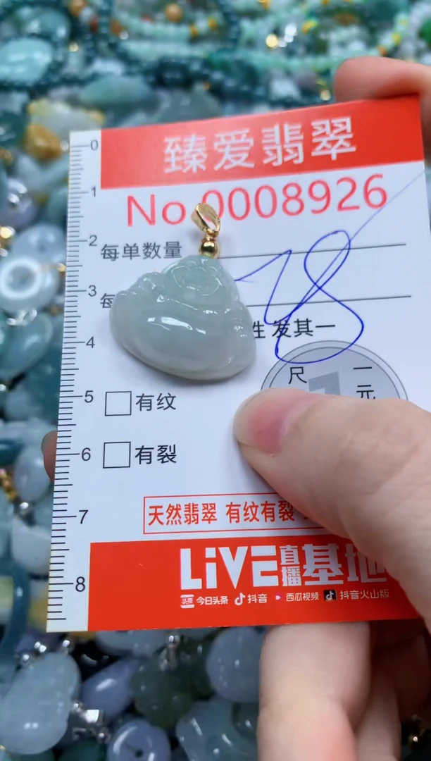 翡翠未镶嵌吊坠(不含链)8926