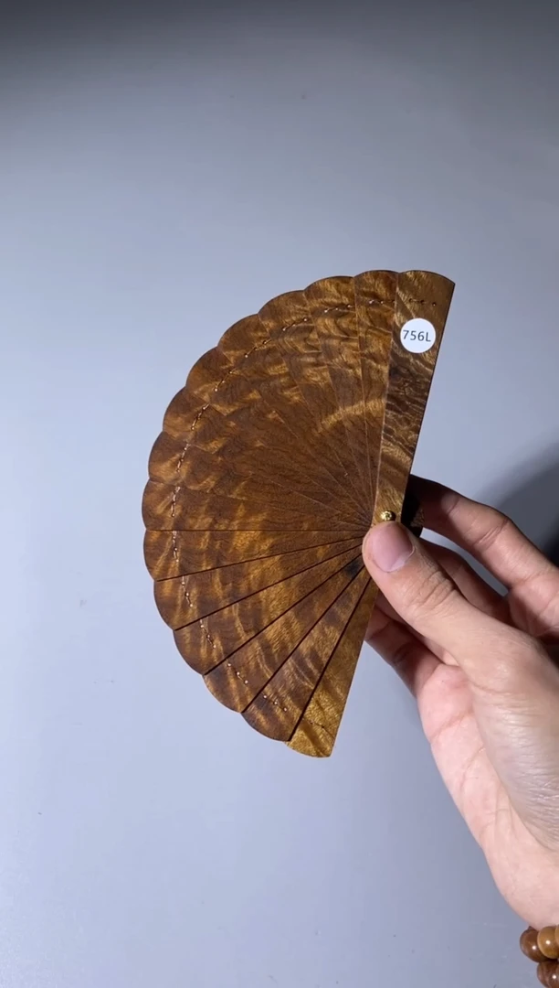 【闪购商品】金丝楠756号10cm金丝楠迷你扇