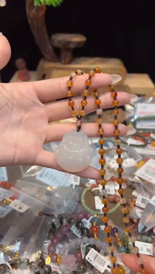 【闪购商品】玛瑙/玉髓颈饰未镶嵌项链@@Z1902