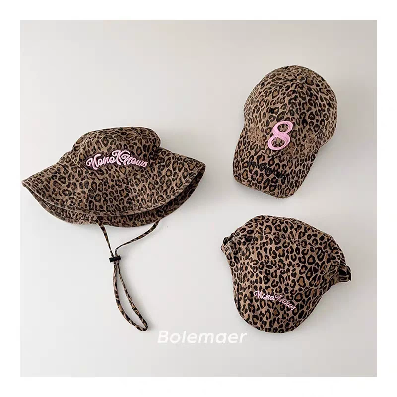 美式复古儿童帽子春夏新款大檐遮阳帽男女童凹造型渔夫帽前进帽