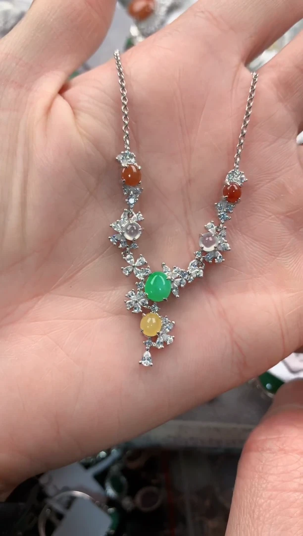 银S925镶嵌戒指翡翠奈*666   2