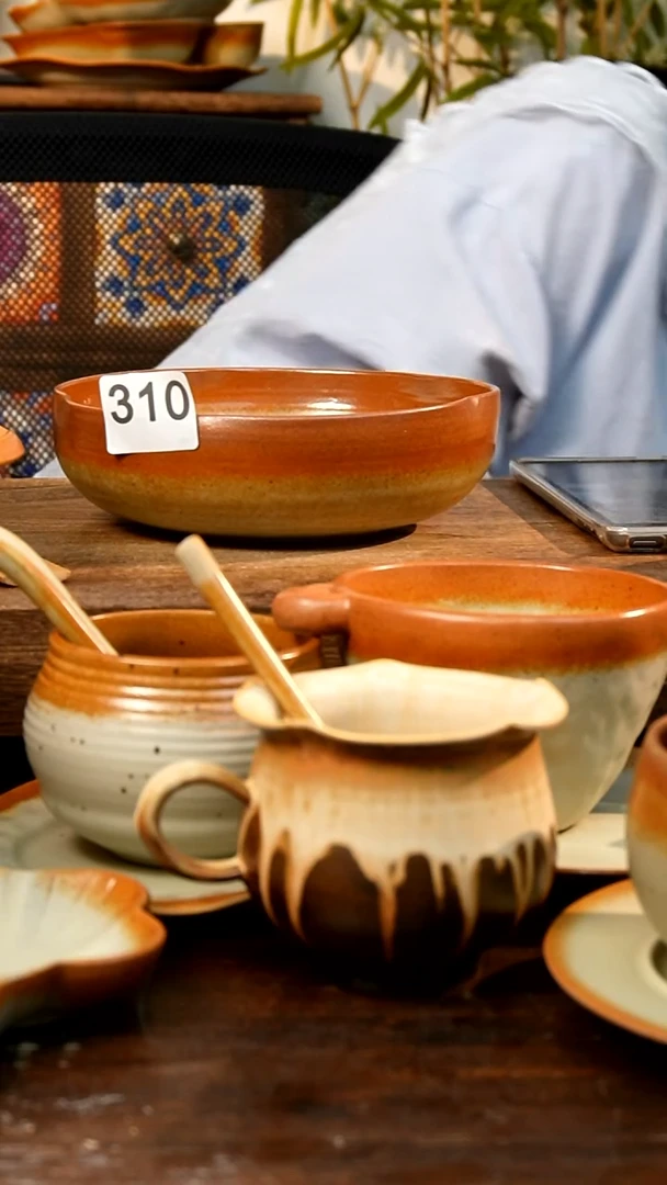 盘 高颜值粗陶餐具限时抢购