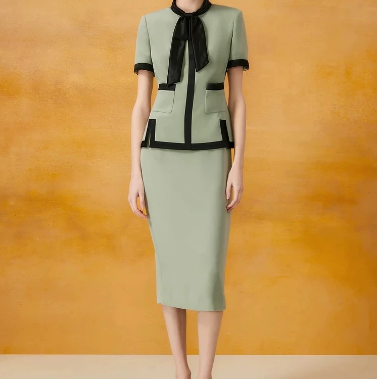 【歌】气质时尚女士包臀连衣裙女神范夏季工作装GL499