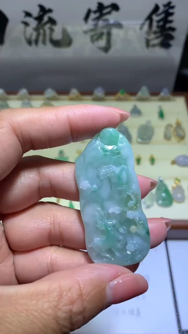 【闪购商品】翡翠颈饰未镶嵌067天然翡翠缅甸A货
