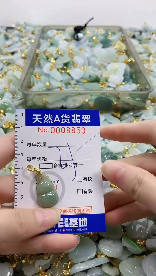颈饰未镶嵌翡翠天然A货翡翠