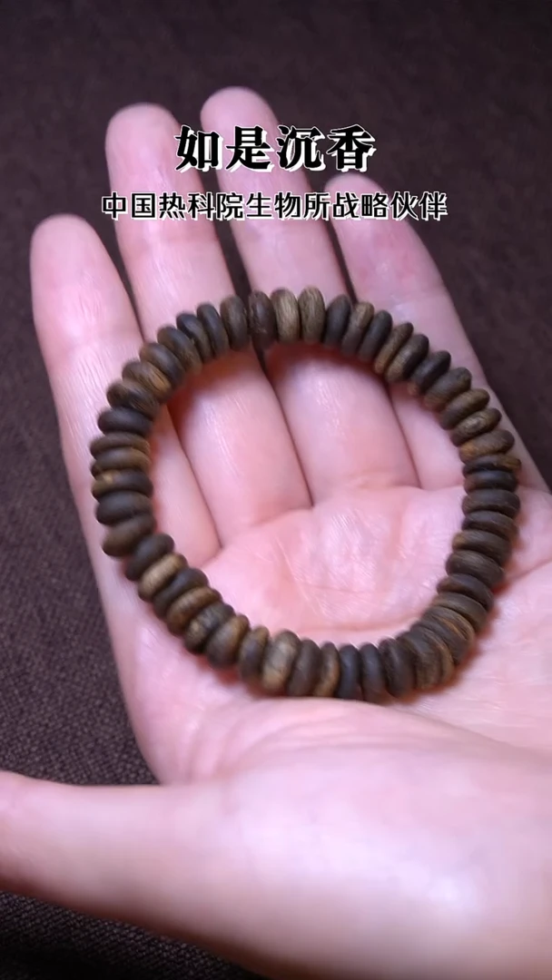沉香手串小*人海南莺歌绿奇楠沉水算盘8g