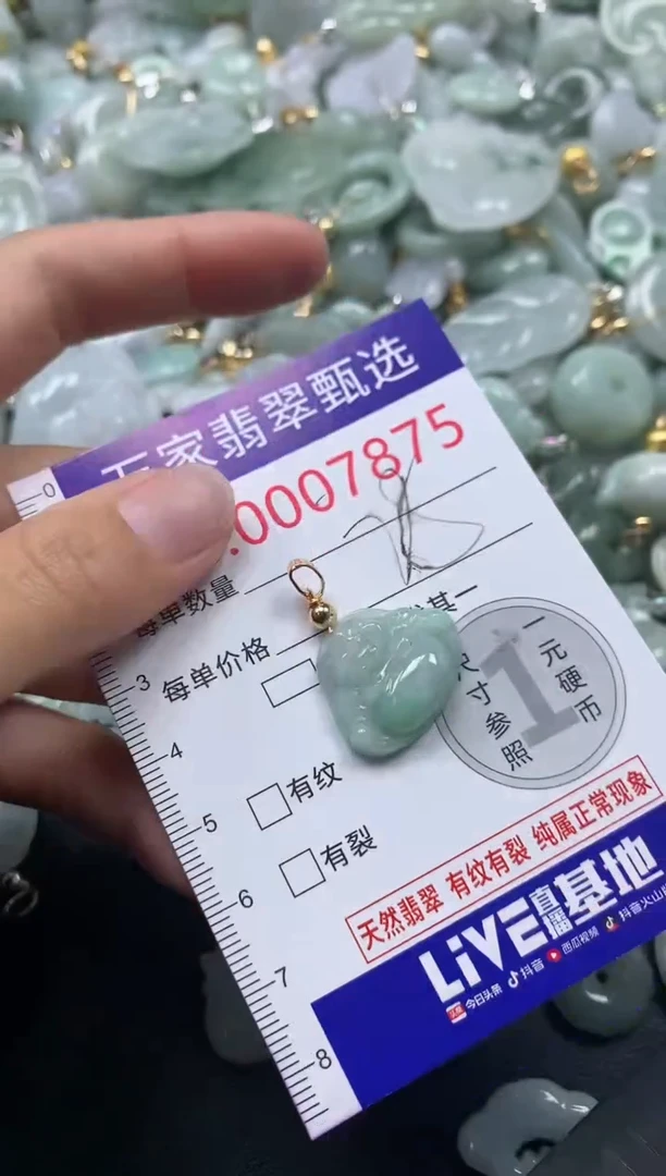 吊坠(不含链)未镶嵌翡翠7875