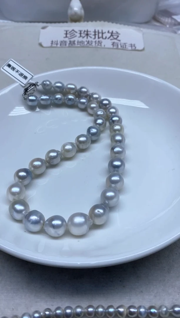 未镶嵌海水珍珠颈饰10-13