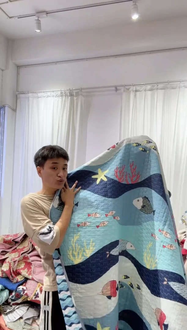 棉200*230纯棉床盖147号微瑕