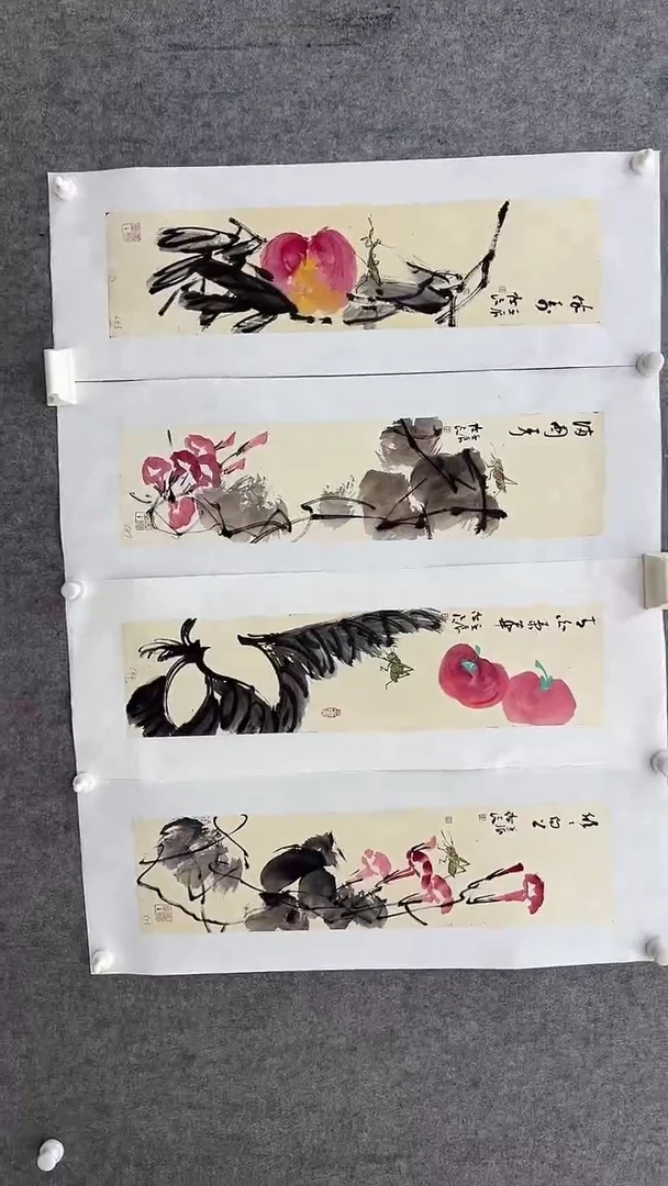 国画春**暖李陈良国画作品87