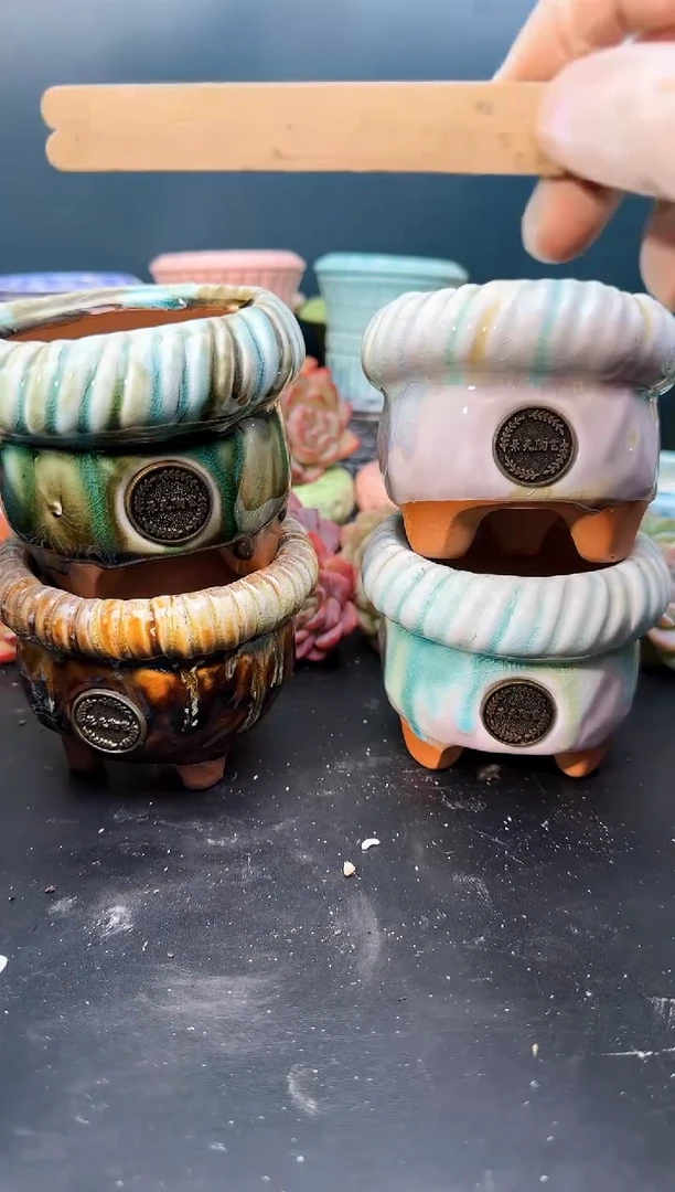 2 446 景天盆 4个 默认微瑕