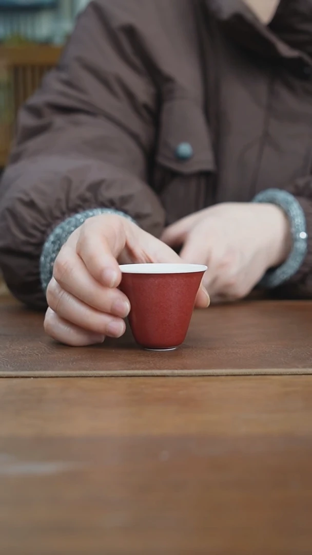 【闪购商品】杯景德镇霁红釉望月杯