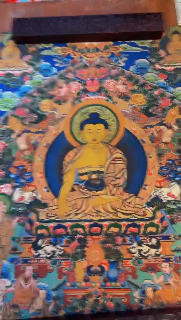 装裱画精品手绘唐卡链接--A138释迦牟尼佛