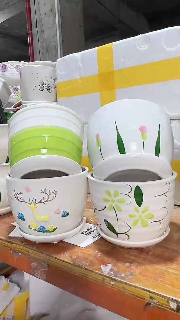 高温陶瓷花盆+Q222