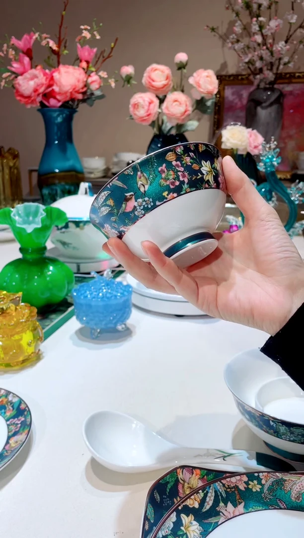 【闪购商品】琉璃手工艺品绿野仙踪   4.5寸碗6只