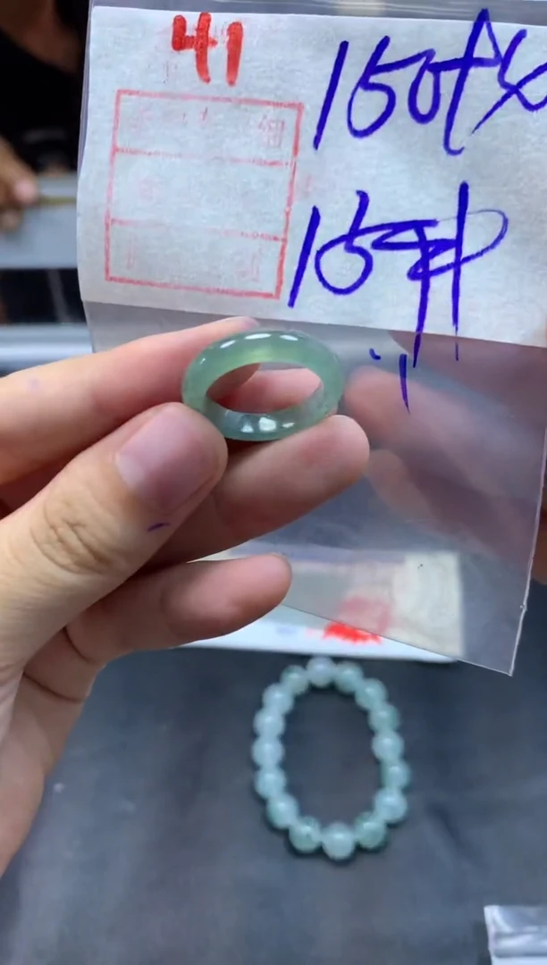 定制翡翠未镶嵌戒圈15#160毛货需精细抛光