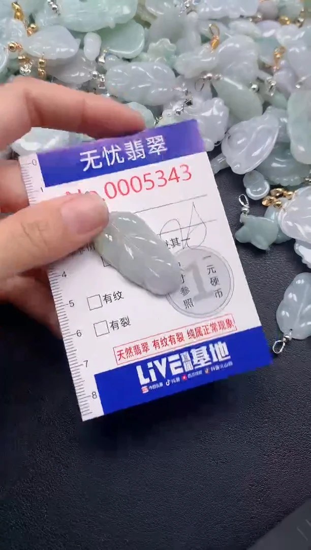 吊坠(不含链)未镶嵌翡翠5343