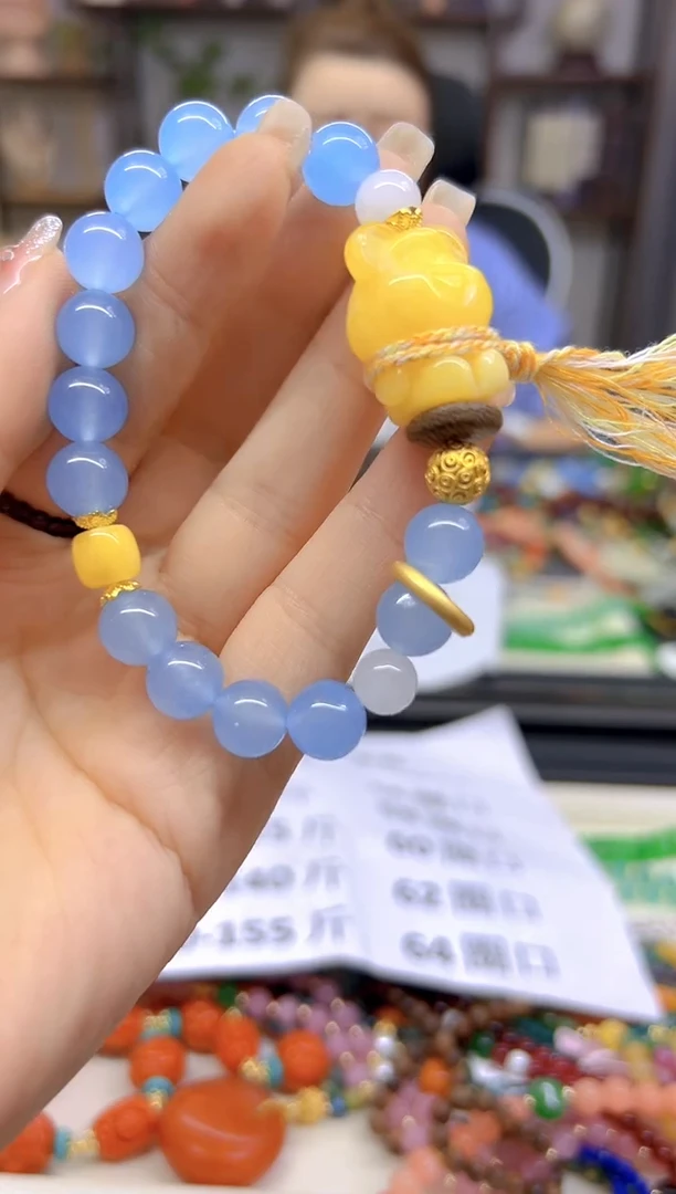 海蓝宝石手链未镶嵌DIY款S621
