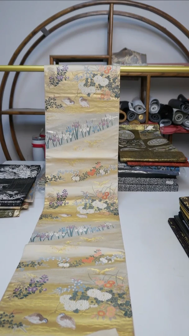 织绣184鹌鹑鹌鹑花卉