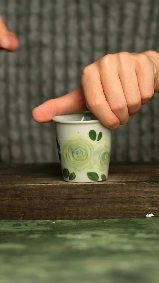 陶瓷青诗集手工手绘瓷器