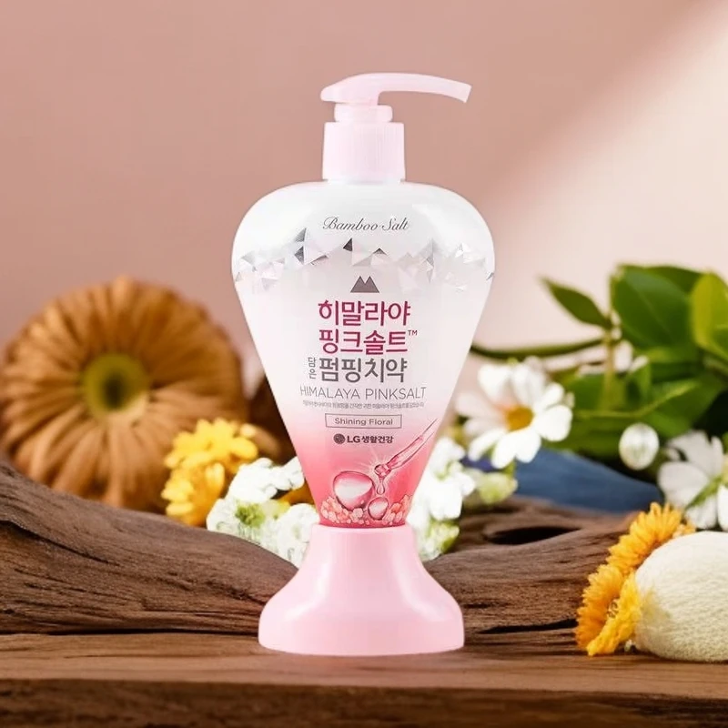 竹盐喜马拉雅粉盐精华美白派缤牙膏285g  临期品